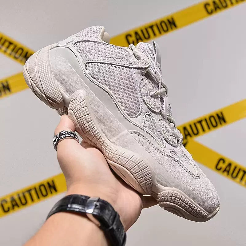 Daddy shoes for men and women beige retro casual sports thick bottom